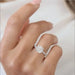 14k White Gold IGI Certified 2 Carat CVD lab Grown Cushion Cut Diamond F VS1 Ring - FinNiche Jewels