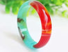 Natural Hetian Colorful Jade Floating Flower Bracelet Fashion Charm Designer Women Luxury Fine Jewelry Souvenir Holiday Gifts FinNiche Jewels