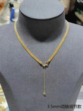 18K Gold Necklace Choker Ali Express