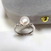 ZHBORUINI 2022 Simple Pearl Ring 100% Real Natural Pearl Gold Silver Color Women Jewelry Silver Clear Zircon Diamond Ring Gift FinNiche Jewels