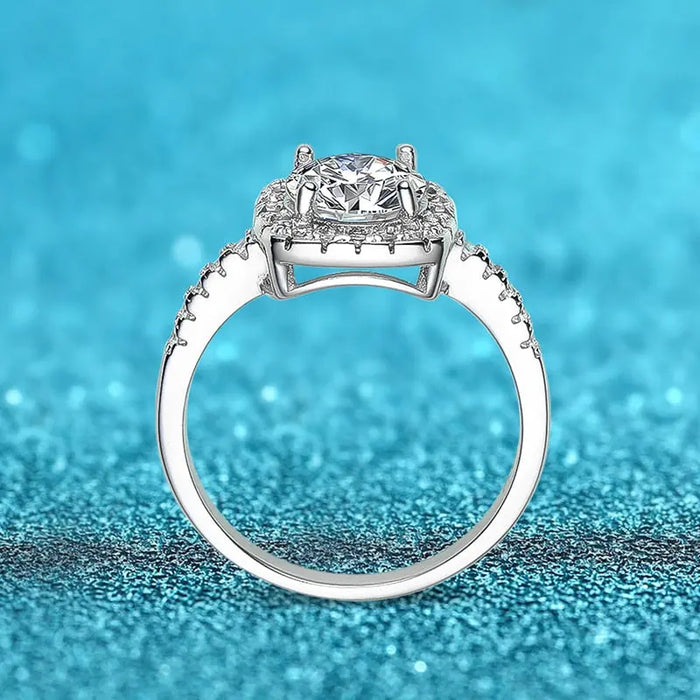 Moissanite Engagement Solitaire Ring D Color on Silver SMYOUE Aliexpress