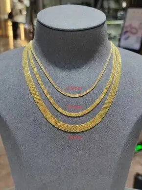 18K Gold Necklace Choker Ali Express