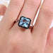 Sky Blue Topaz Earring and Ring on Sterling Silver YUNUM Ali Express