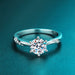 Moissanite Solitaire Engagement Ring on Silver SYMOUE Aliexpress