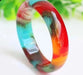 Natural Hetian Colorful Jade Floating Flower Bracelet Fashion Charm Designer Women Luxury Fine Jewelry Souvenir Holiday Gifts FinNiche Jewels