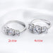 4CT / 2CT Moissanite Ring on Solid Silver Gold Plated SMYOUE Aliexpress